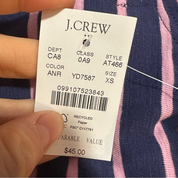 J crew Striped girlfriend crewneck tee - Picture 3 of 3